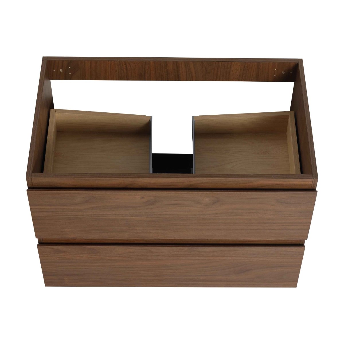 30' Wall-Mounted Bathroom Vanity With Ceramic Sink, KD-Package,2-Soft Close Drawers, KD-Package