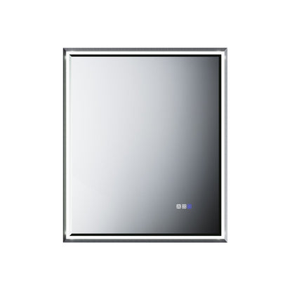 30"W x 36"H Lighted Mirrors | Verloar Brushed Nickel Front-Lit Mirror