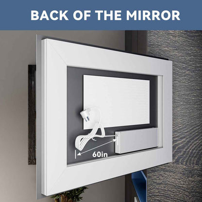 32"x 24" RGB Smart LED Bathroom Mirror–Color Changing Backlit Mirror with Anti-Fog & Dimmable Touch Control|Exbrite DYLUX