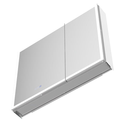 ExBrite 36"W x 30"H LED Medicine Cabinet with Anti-Fog, Stepless Color Temperature and Dimming, Adjustable Shelves, Aluminum Frame, Recessed or Surface Mount - ExBriteUSA