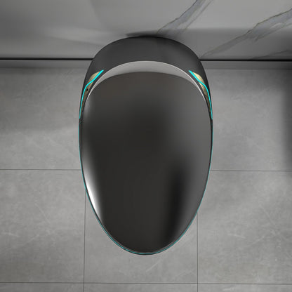 EP Exbrite Unique Smart Toilet with Bidet Built In, Intelligent One Piece Toilet For Modern Bathroom, Auto Open/Close Seat, Foot Sensor, LED Display,Night Light, Warm Water & Dryer, Black