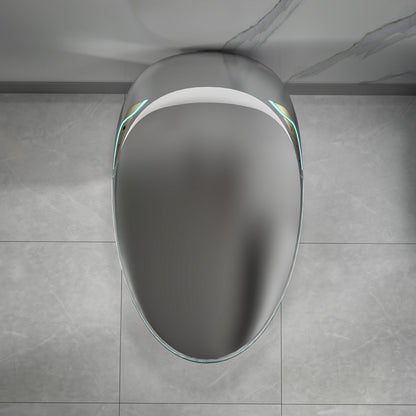 EP Exbrite Unique Smart Toilet with Bidet Built In, Intelligent One Piece Toilet For Modern Bathroom, Auto Open/Close Seat, Foot Sensor, LED Display,Night Light, Warm Water & Dryer,Grey
