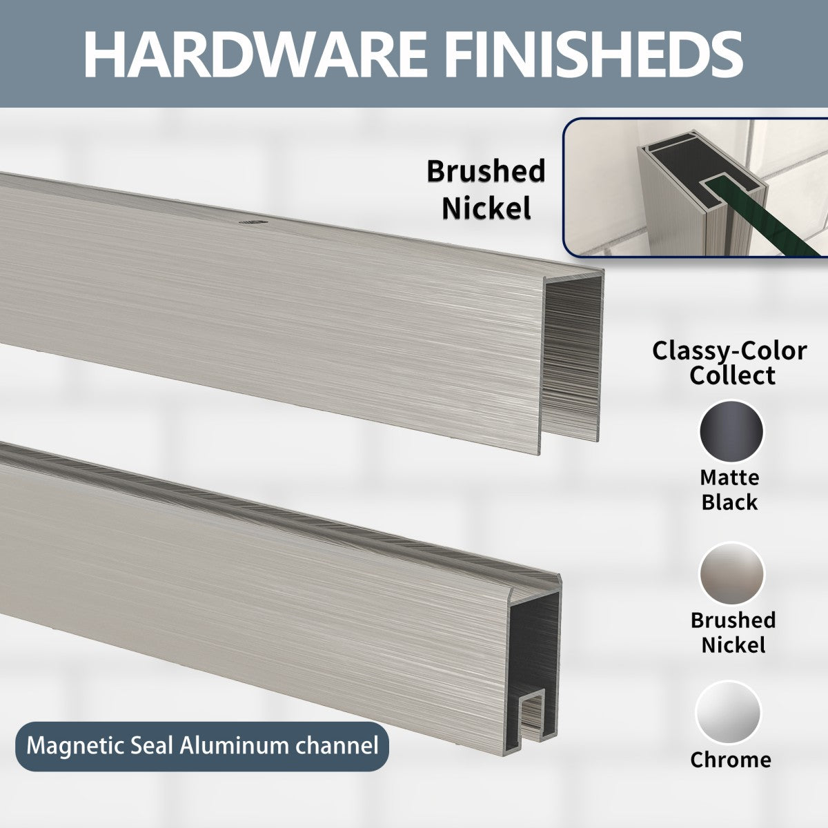 Prism Neo-Angle Frameless Shower Door 38 in. W x 72 in. H Corner Shower Enclosure with 6mm Clear Glass,Pivot Shower Doors,Brushed Nickel