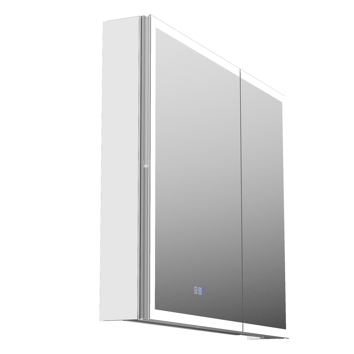 ExBrite 36"W x 30"H LED Medicine Cabinet with Anti-Fog, Stepless Color Temperature and Dimming, Adjustable Shelves, Aluminum Frame, Recessed or Surface Mount - ExBriteUSA
