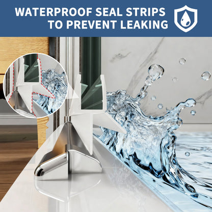 Adapt-E 30in.W x 72 in.H Bifold Frameless Folding Glass Shower Doors,Chrome Finish,Pivot Swing Shower Doors,1/4 in.Fold Clear Glass