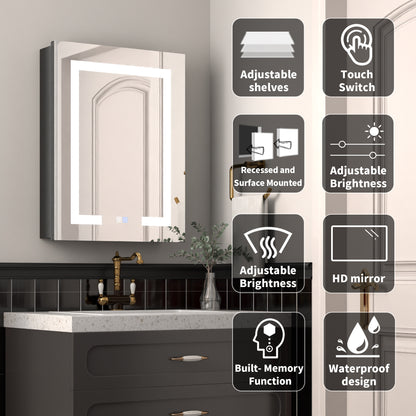 Summer Sales! ExBrite Lighted Medicine Cabinet with Mirror - ExBriteUSA