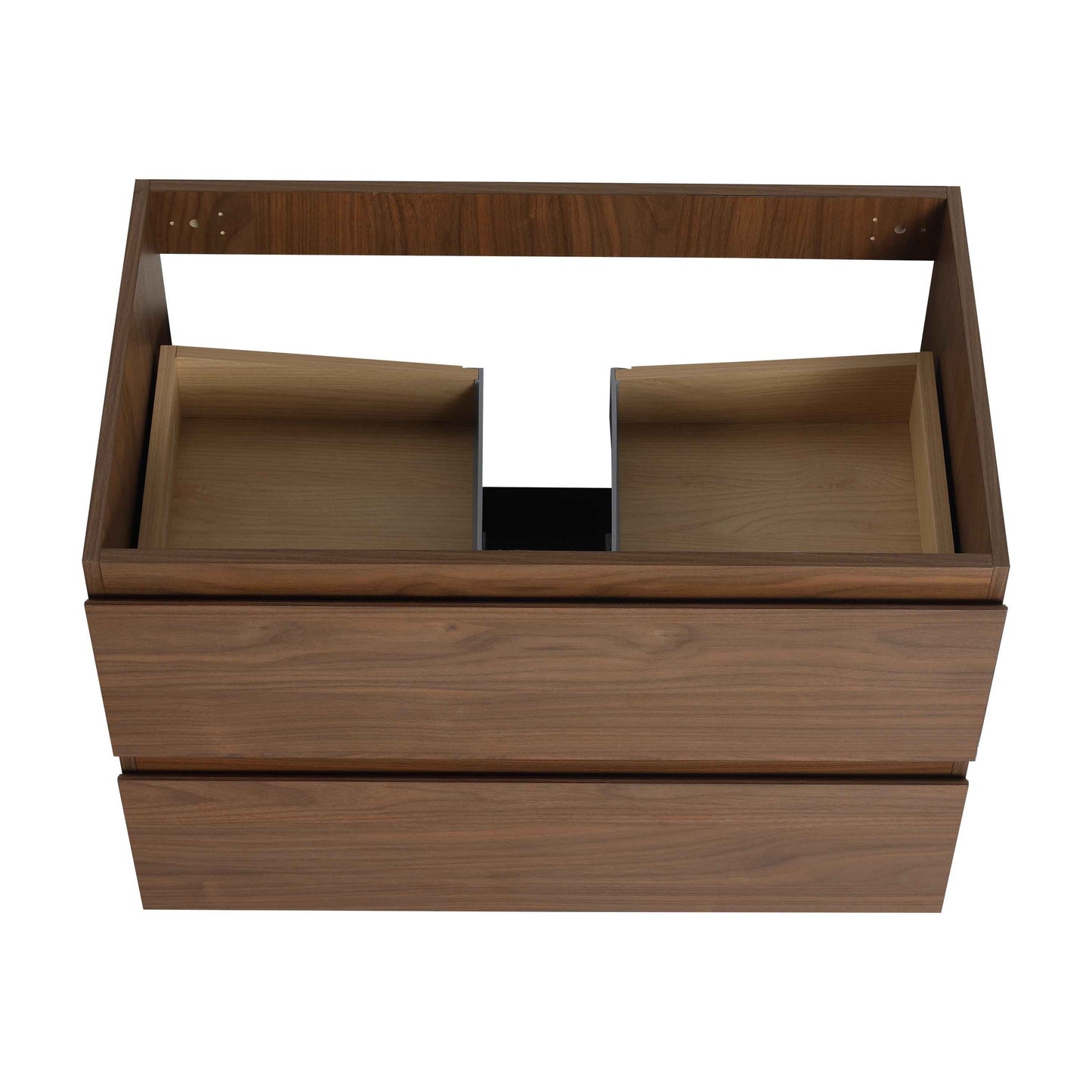 30' Wall-Mounted Bathroom Vanity With Ceramic Sink, KD-Package,2-Soft Close Drawers, KD-Package
