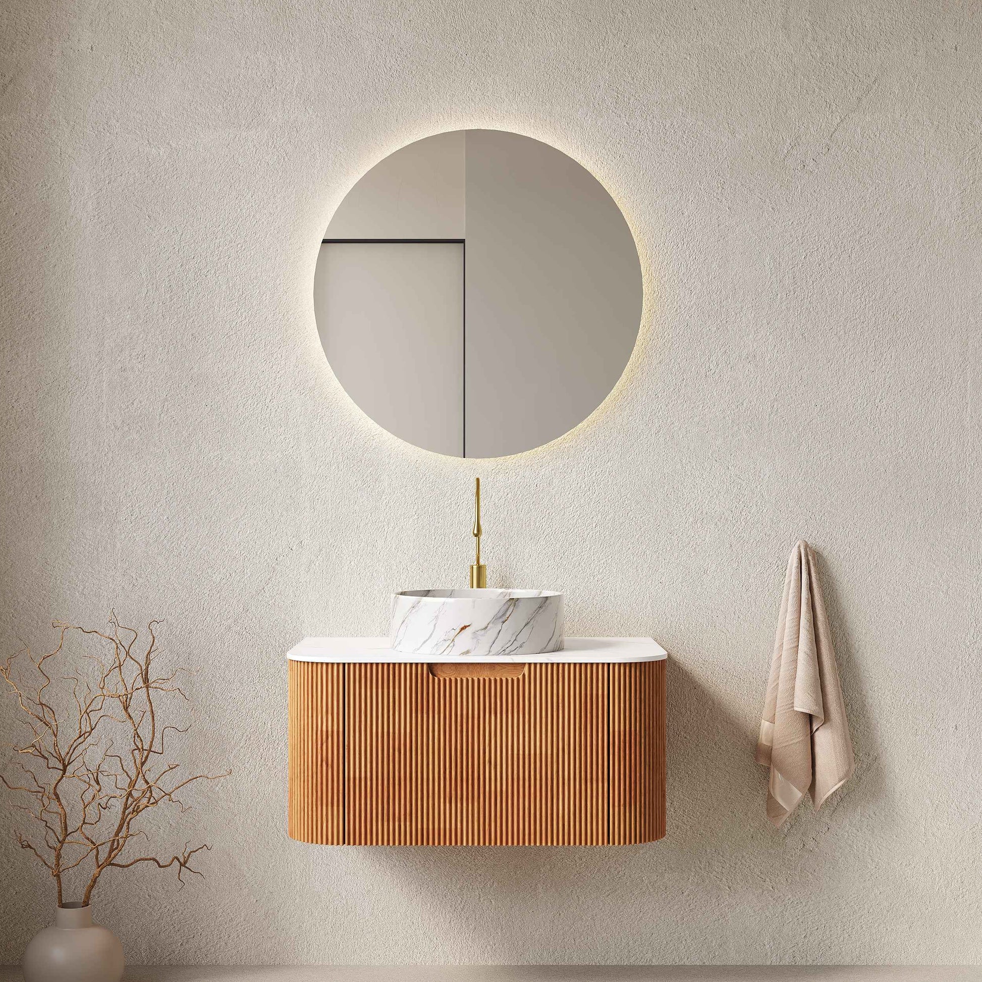 ExBrite 30" Bathroom Floating Vanity with Sink