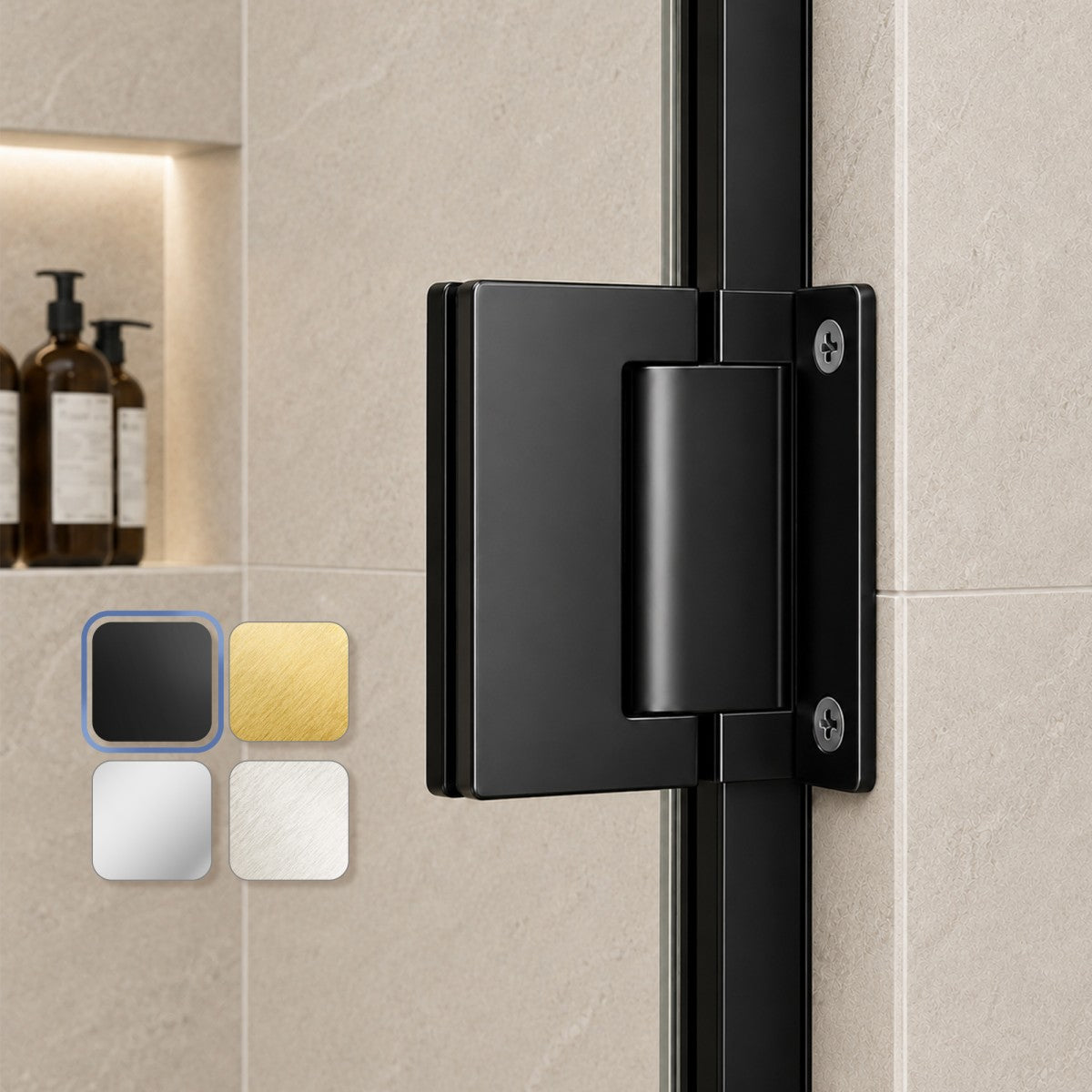 Custom Made Shower Doors | Hinged 10mm SGCC Tempered Glass Enclosure with Customizable Hardware