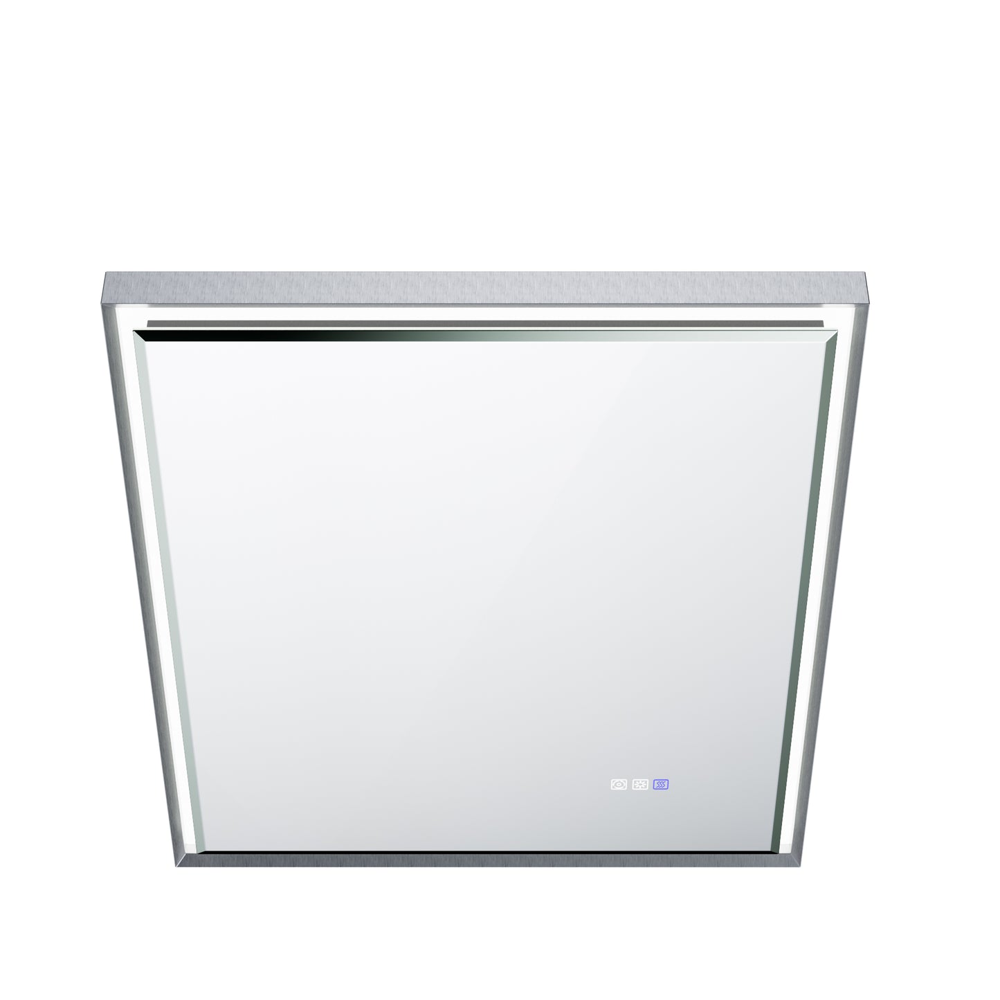 30"W x 36"H Lighted Mirrors | Verloar Brushed Nickel Front-Lit Mirror