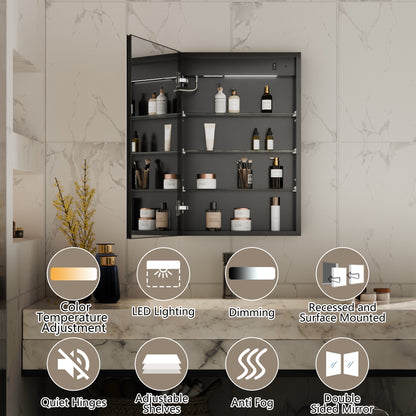 Summer Sales! ExBrite Lighted Medicine Cabinet with Mirror - ExBriteUSA