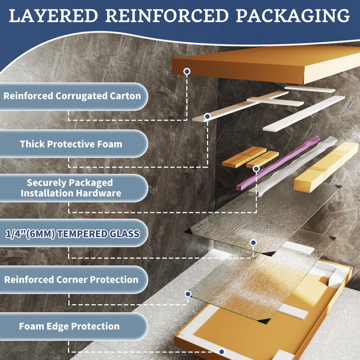 Glide-RA Semi-Frameless Shower Door 56-60 in. W x 70 in. H Bypass Sliding Shower Enclosure,Matte Black,Double Sliding Rain Glass Doors