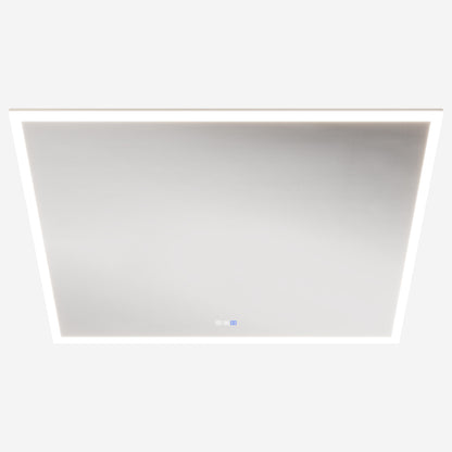 Solen 48" x 36" Frameless Rectangular Lighted Vanity Mirror with Anti-Fog and Bright LED Lighting Bathroom mirror