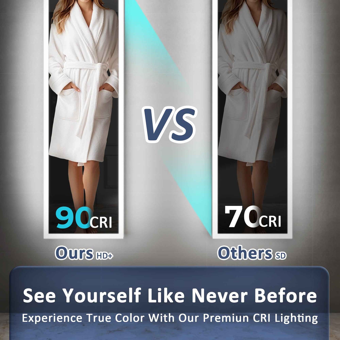 Allsum 20-1/8" x 70-1/8" Lighted Frameless Single Door Medicine Cabinet