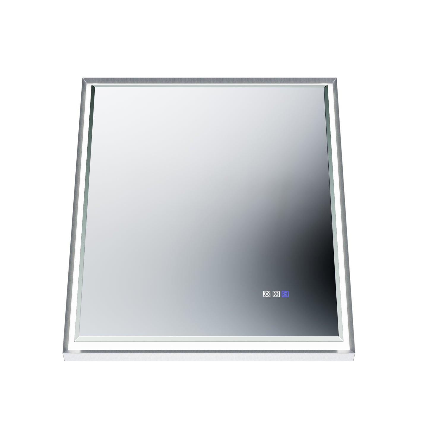 30"W x 36"H Lighted Mirrors | Verloar Brushed Nickel Front-Lit Mirror