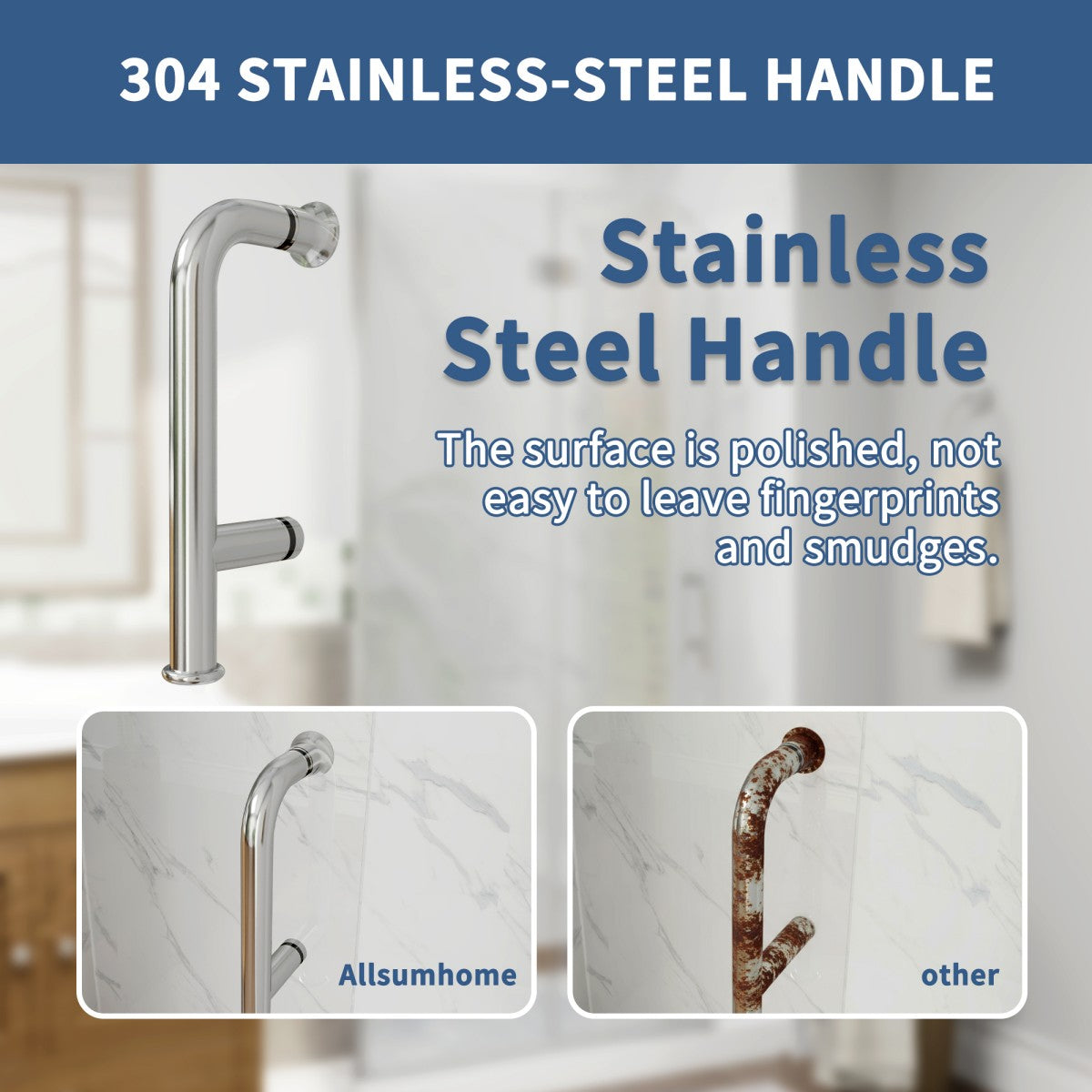 Adapt-E 30in.W x 72 in.H Bifold Frameless Folding Glass Shower Doors,Chrome Finish,Pivot Swing Shower Doors,1/4 in.Fold Clear Glass