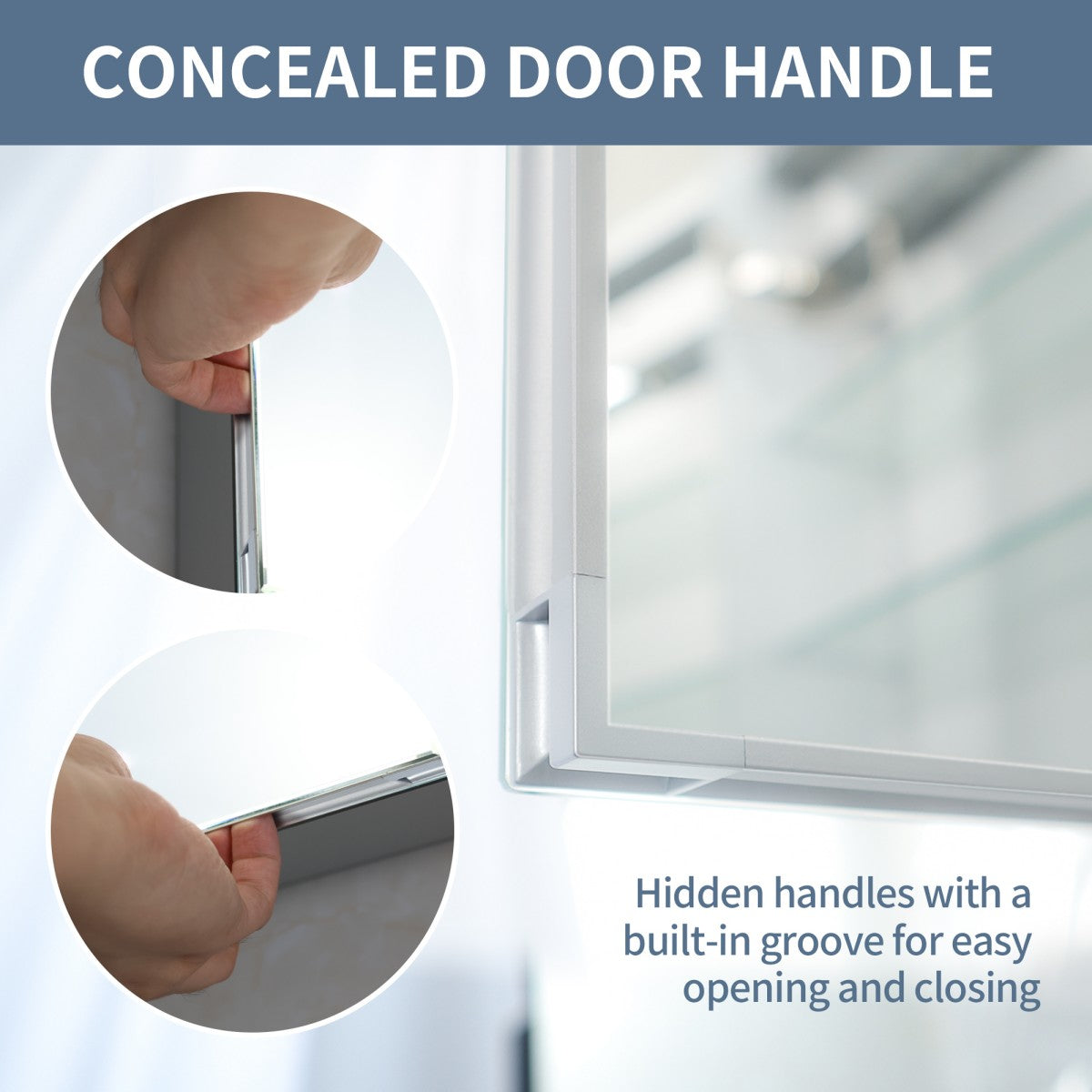 Boost-M1 52" W x 26" H Combination Medicine Cabinet with Mirror led Lighted Medicine Cabinet