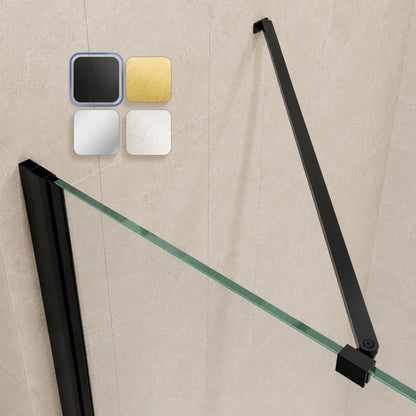 Custom Made Shower Doors | Hinged 10mm SGCC Tempered Glass Enclosure with Customizable Hardware