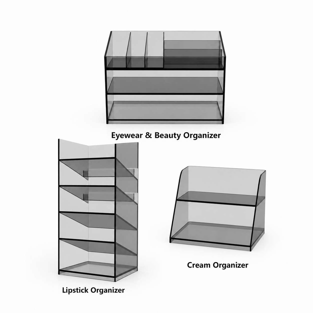 Premium Acrylic Medicine Cabinet Organizer Set – Elegant Storage for Everyday Essentials