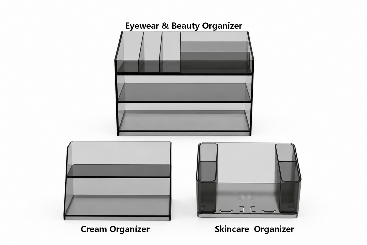 Premium Acrylic Medicine Cabinet Organizer Set – Elegant Storage for Everyday Essentials