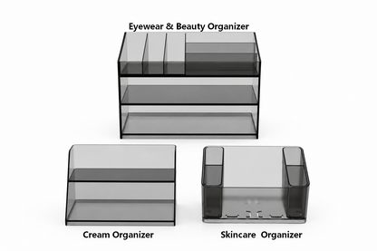 Premium Acrylic Medicine Cabinet Organizer Set – Elegant Storage for Everyday Essentials