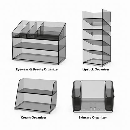 Medicine Cabinet Organizer Premium Collection(4 organizers) – Elegant Storage for Everyday Essentials