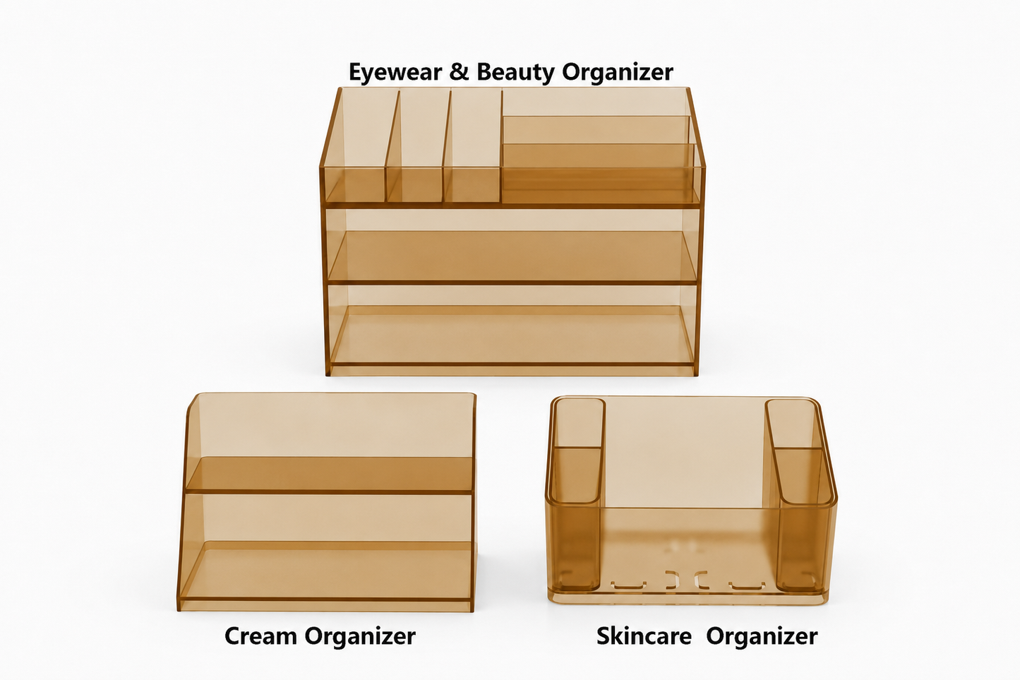 Premium Acrylic Medicine Cabinet Organizer Set – Elegant Storage for Everyday Essentials