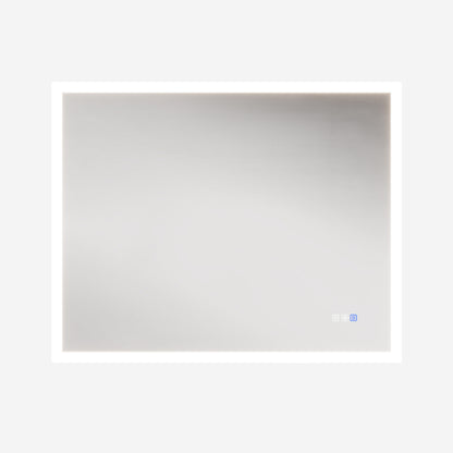Solen 40" x 32" Frameless Rectangular Lighted Vanity Mirror with Anti-Fog and Bright LED Lighting Bathroom mirror