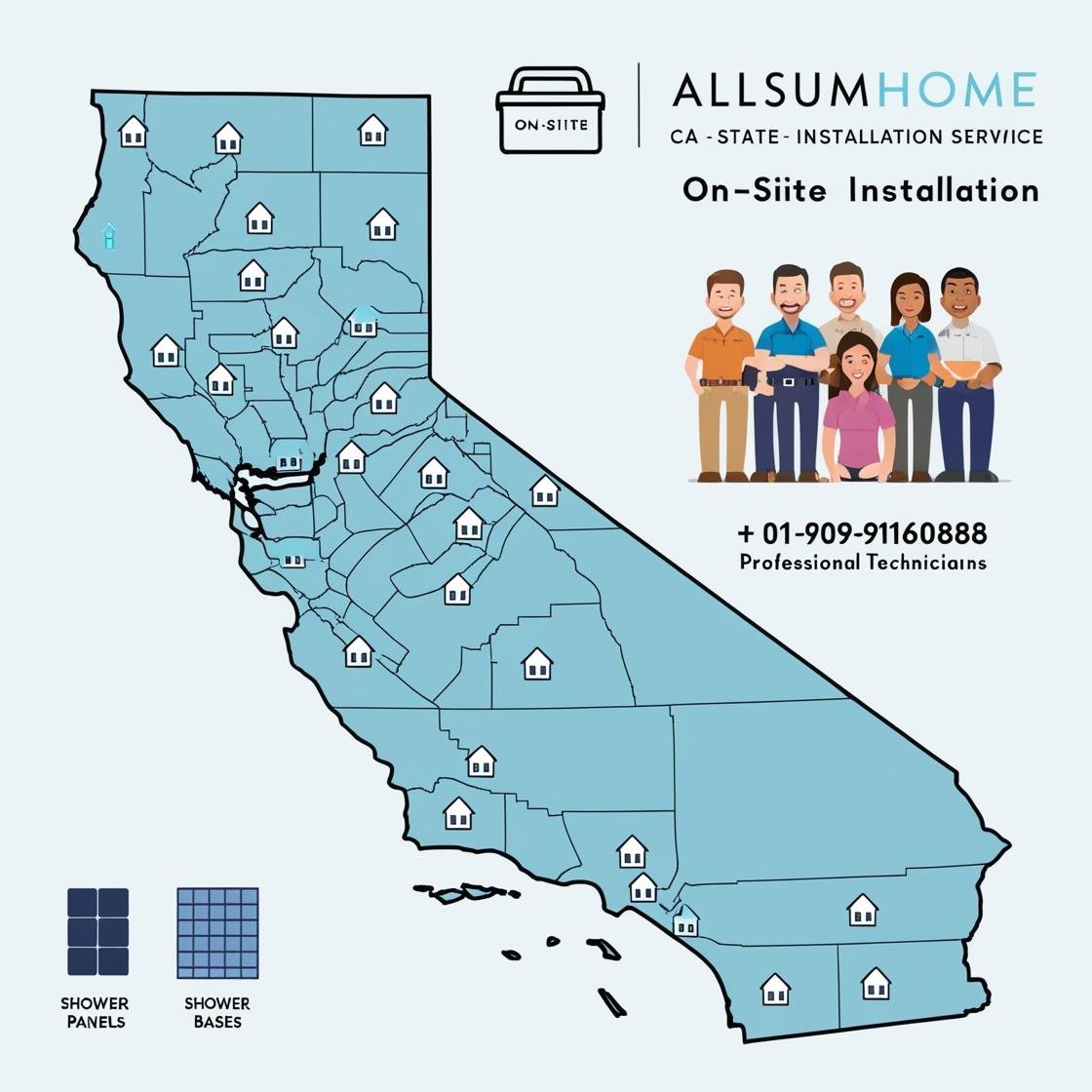 Allsumhome's professional installation services in CA