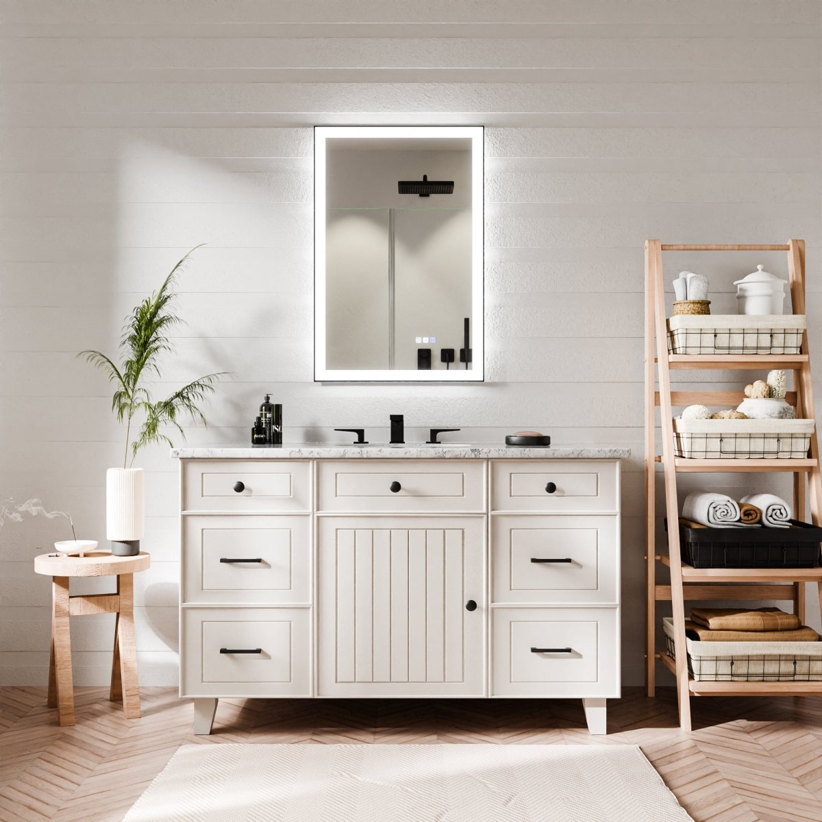 Apex - Noir 24"x36" Framed LED Lighted Bathroom Mirror