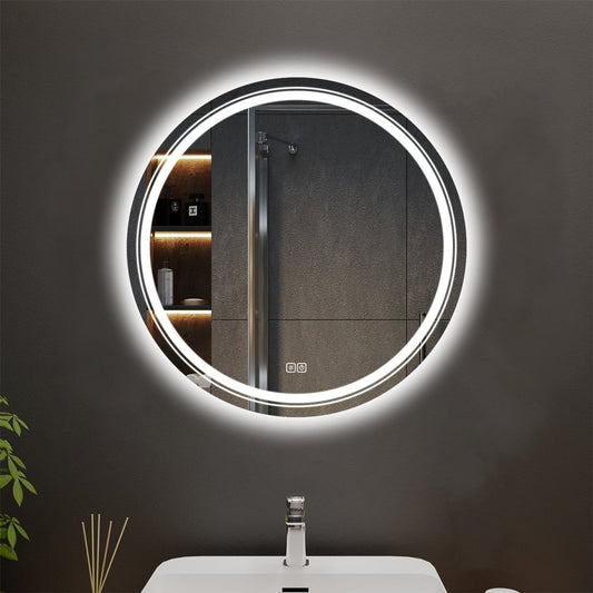 Aura Customized Round LED Bathroom Mirror
