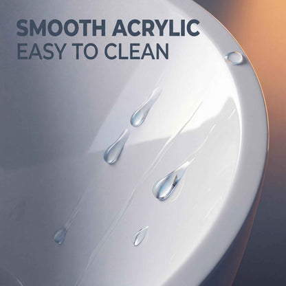 67" Whirlpool and Air Bath  Soaking Combination Tub with Adjustable Speed Air Blower and Air type control switch, White,AC-199B|Exbrite