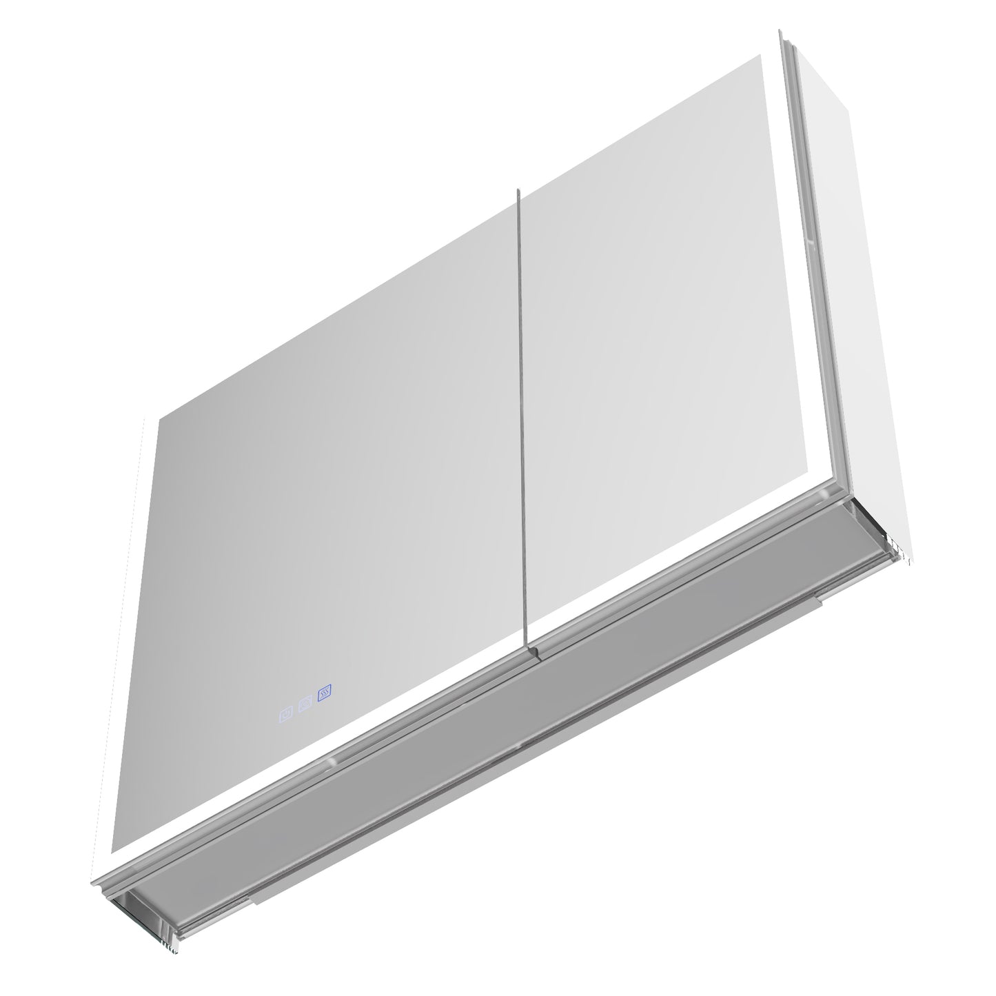 ExBrite 36"W x 30"H LED Medicine Cabinet with Anti-Fog, Stepless Color Temperature and Dimming, Adjustable Shelves, Aluminum Frame, Recessed or Surface Mount - ExBriteUSA