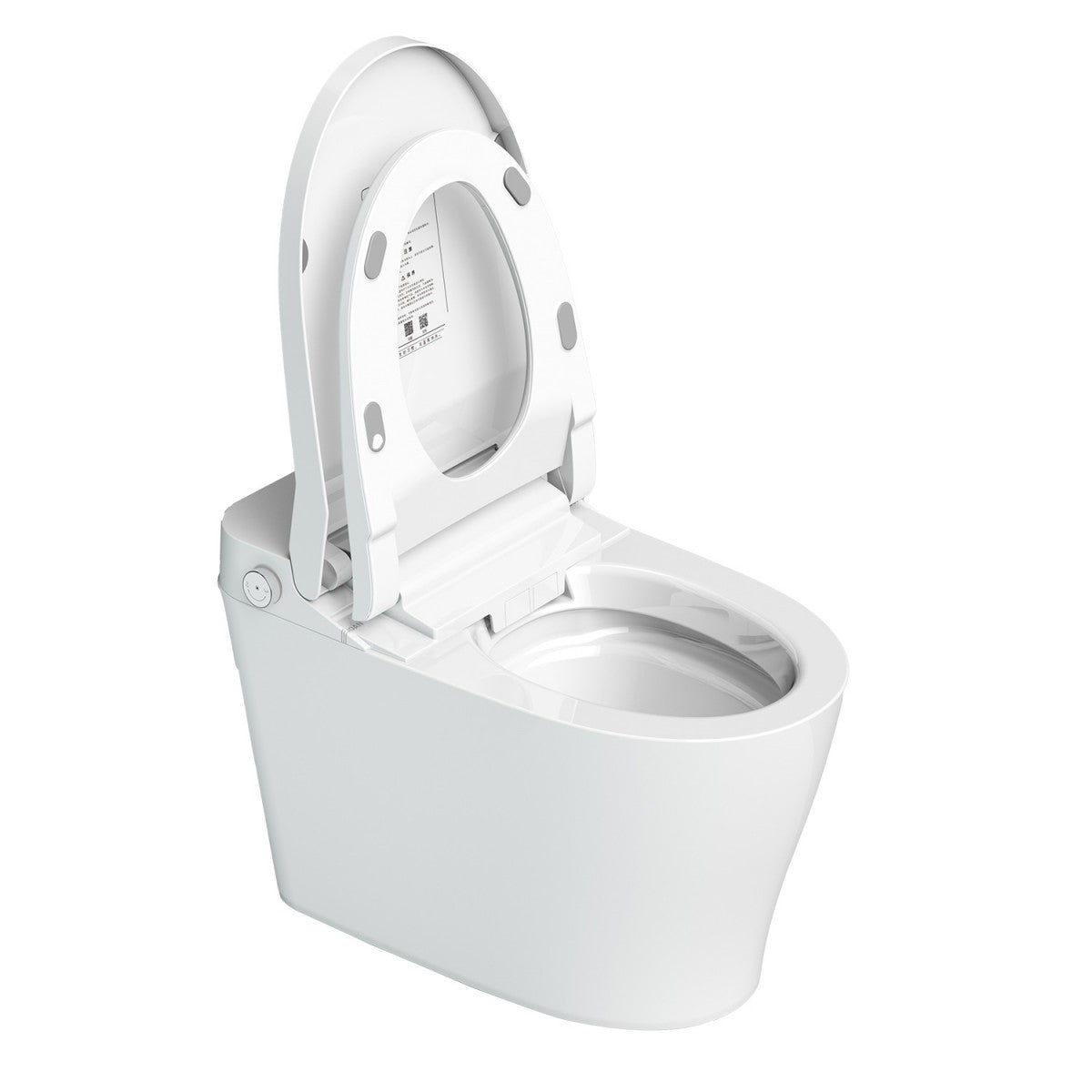 Bejoan Tankless Smart Toilet with Bidet Built In,Auto Open & Close,Wider Bidet with Heated Seat, Warm Water and Dry, Foot Sensor, LED Display, Remote Control,P20S