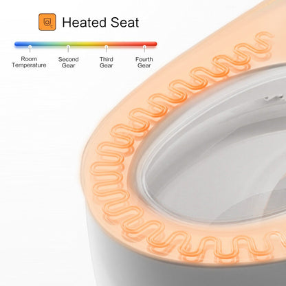 Bejoan Tankless Smart Toilet with Bidet Built In,Auto Open & Close,Wider Bidet with Heated Seat, Warm Water and Dry, Foot Sensor, LED Display, Remote Control,P20S