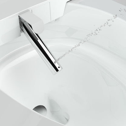 Bejoan Tankless Smart Toilet with Bidet Built In,Auto Open & Close,Wider Bidet with Heated Seat, Warm Water and Dry, Foot Sensor, LED Display, Remote Control,P20S