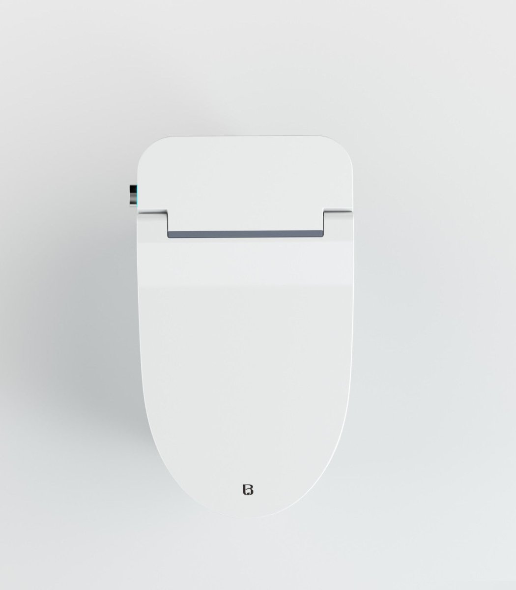 Bejoan Tankless Smart Toilet with Bidet Built In,Auto Open & Close,Wider Bidet with Heated Seat, Warm Water and Dry, Foot Sensor, LED Display, Remote Control,P20S