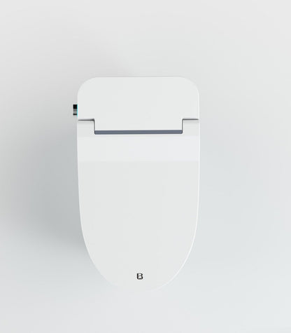 Bejoan Tankless Smart Toilet with Bidet Built In,Auto Open & Close,Wider Bidet with Heated Seat, Warm Water and Dry, Foot Sensor, LED Display, Remote Control,P20S