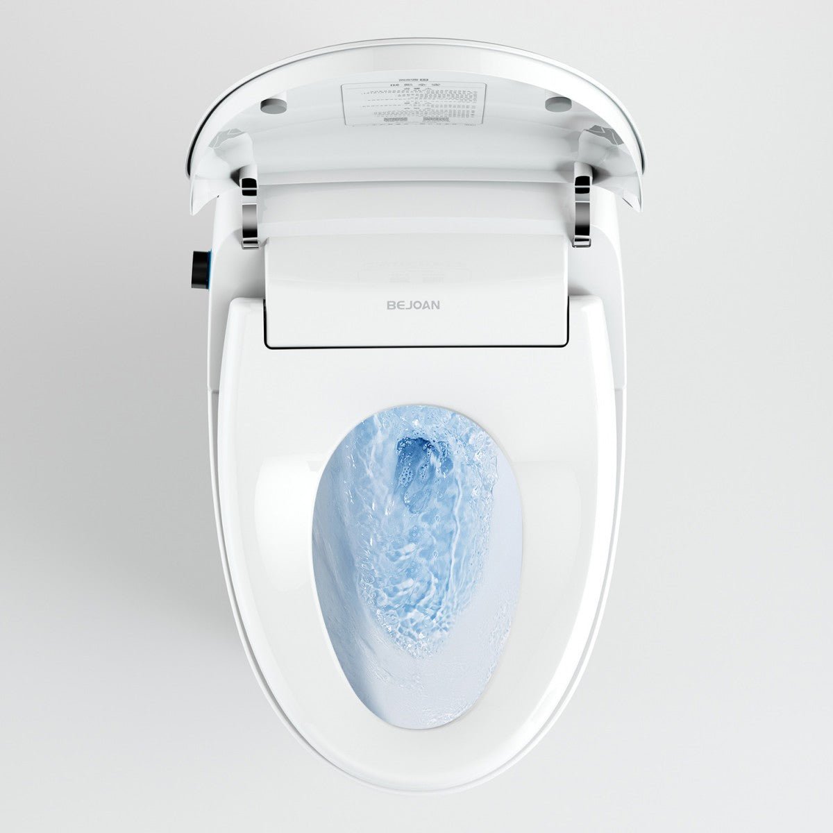 Bejoan Tankless Smart Toilet with Bidet Built In,Auto Open & Close,Wider Bidet with Heated Seat, Warm Water and Dry, Foot Sensor, LED Display, Remote Control,P50S