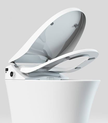 Bejoan Tankless Smart Toilet with Bidet Built In,Auto Open & Close,Wider Bidet with Heated Seat, Warm Water and Dry, Foot Sensor, LED Display, Remote Control,P51S