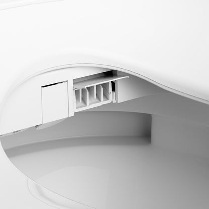 Bejoan Tankless Smart Toilet with Bidet Built In,Auto Open & Close,Wider Bidet with Heated Seat, Warm Water and Dry, Foot Sensor, LED Display, Remote Control,P51S