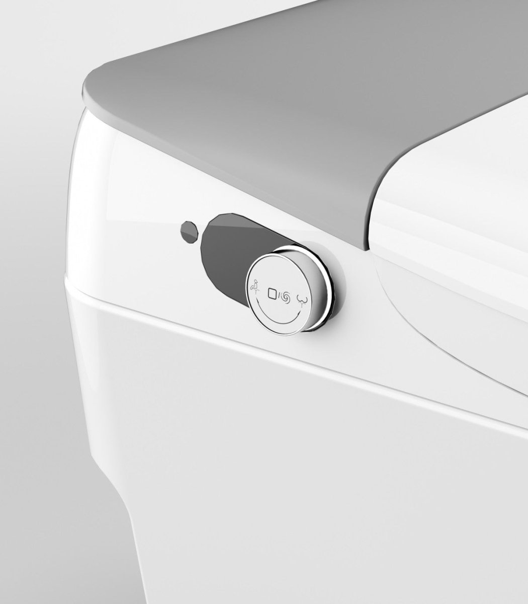 Bejoan Tankless Smart Toilet with Bidet Built In,Auto Open & Close,Wider Bidet with Heated Seat, Warm Water and Dry, Foot Sensor, LED Display, Remote Control,P80P