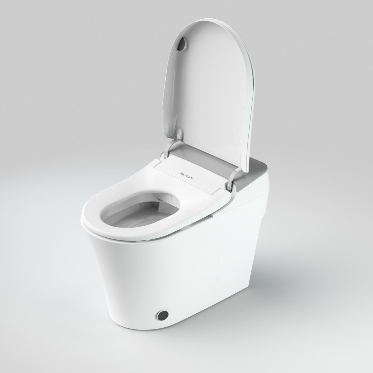 Bejoan Tankless Smart Toilet with Bidet Built In,Auto Open & Close,Wider Bidet with Heated Seat, Warm Water and Dry, Foot Sensor, LED Display, Remote Control,P80P