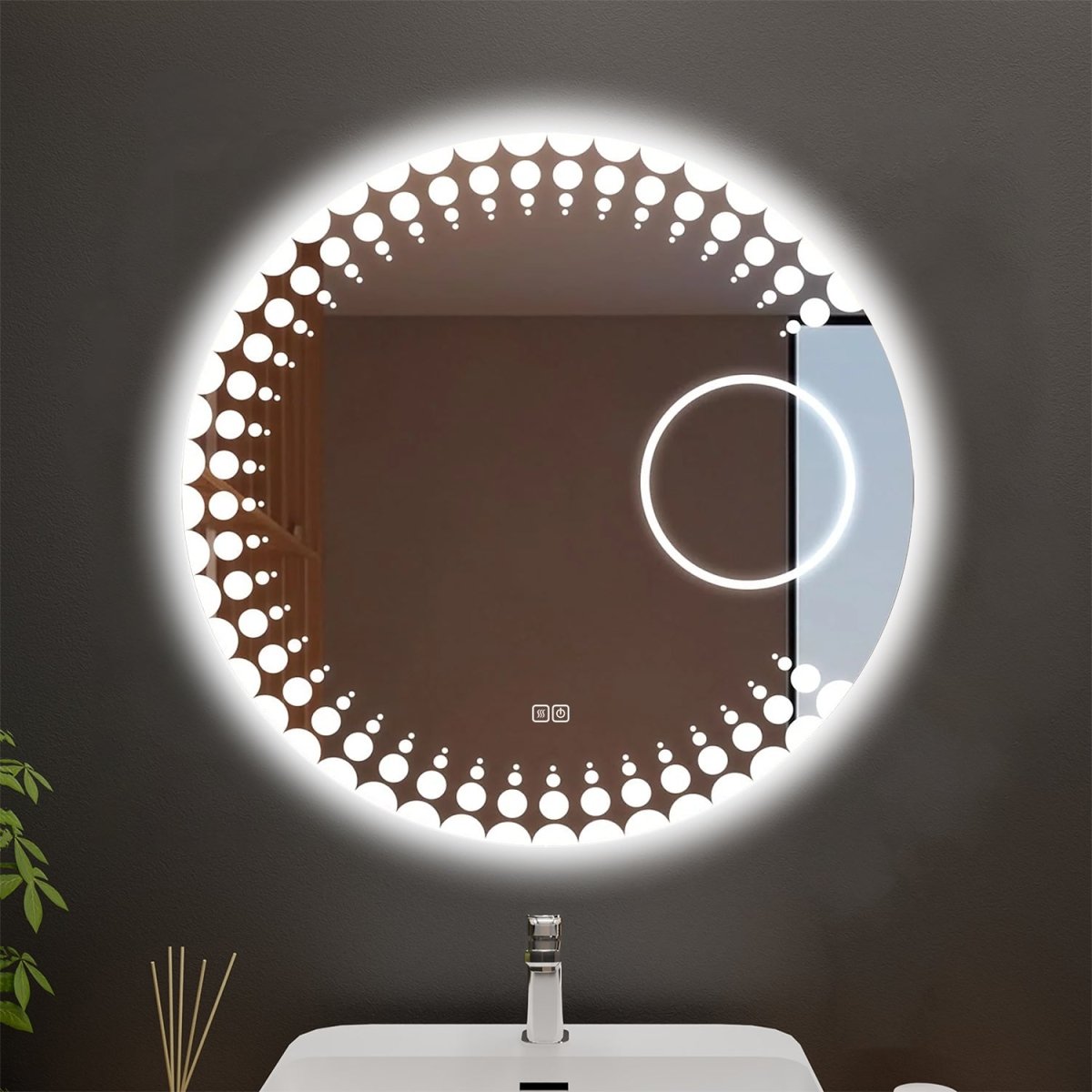 Circlet Customized Round LED Bathroom Mirror