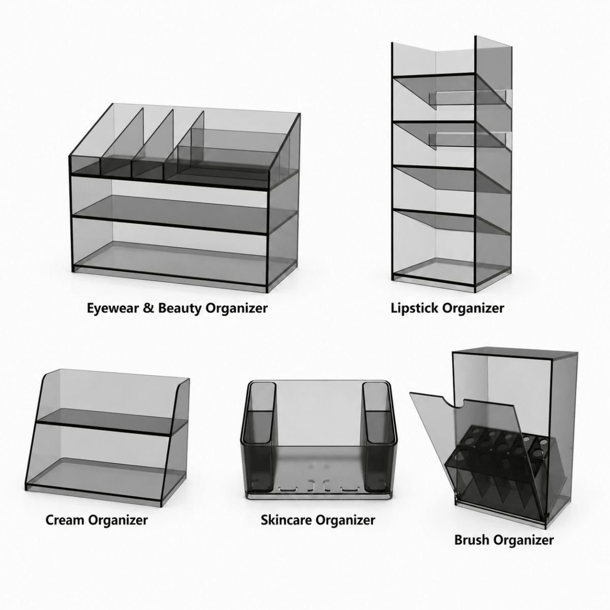 Complete Collection (5 Organizers)  Acrylic Medicine Cabinet Organizer Set|Pre Sales