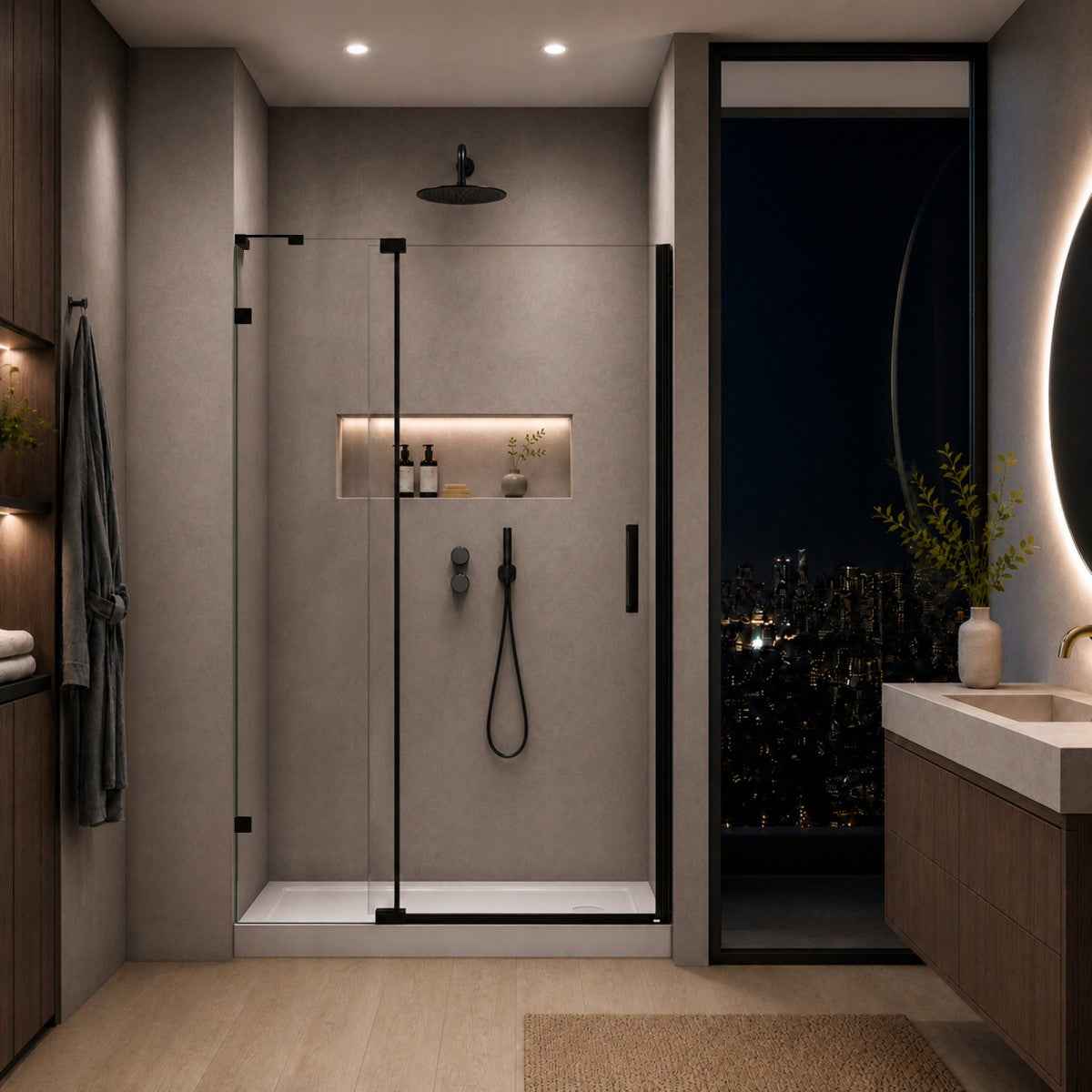 Custom Glass Shower Doors | 10mm SGCC Tempered Glass, easy clean
