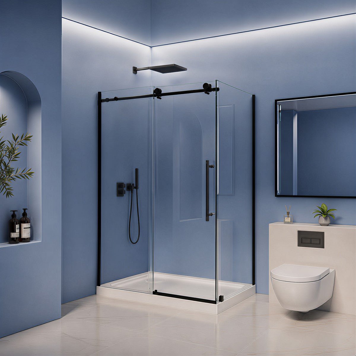Custom Shower Door | 10mm SGCC Tempered Glass Single Active Panel Shower Enclosure