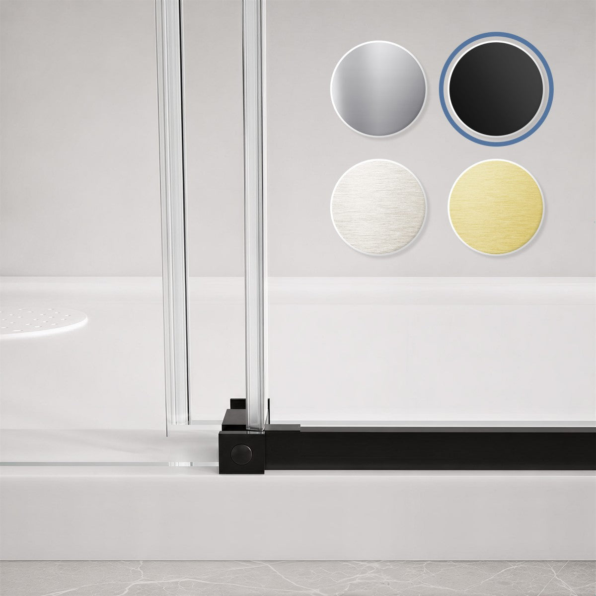 Custom Shower Door | 10mm SGCC Tempered Glass Single Active Panel Shower Enclosure