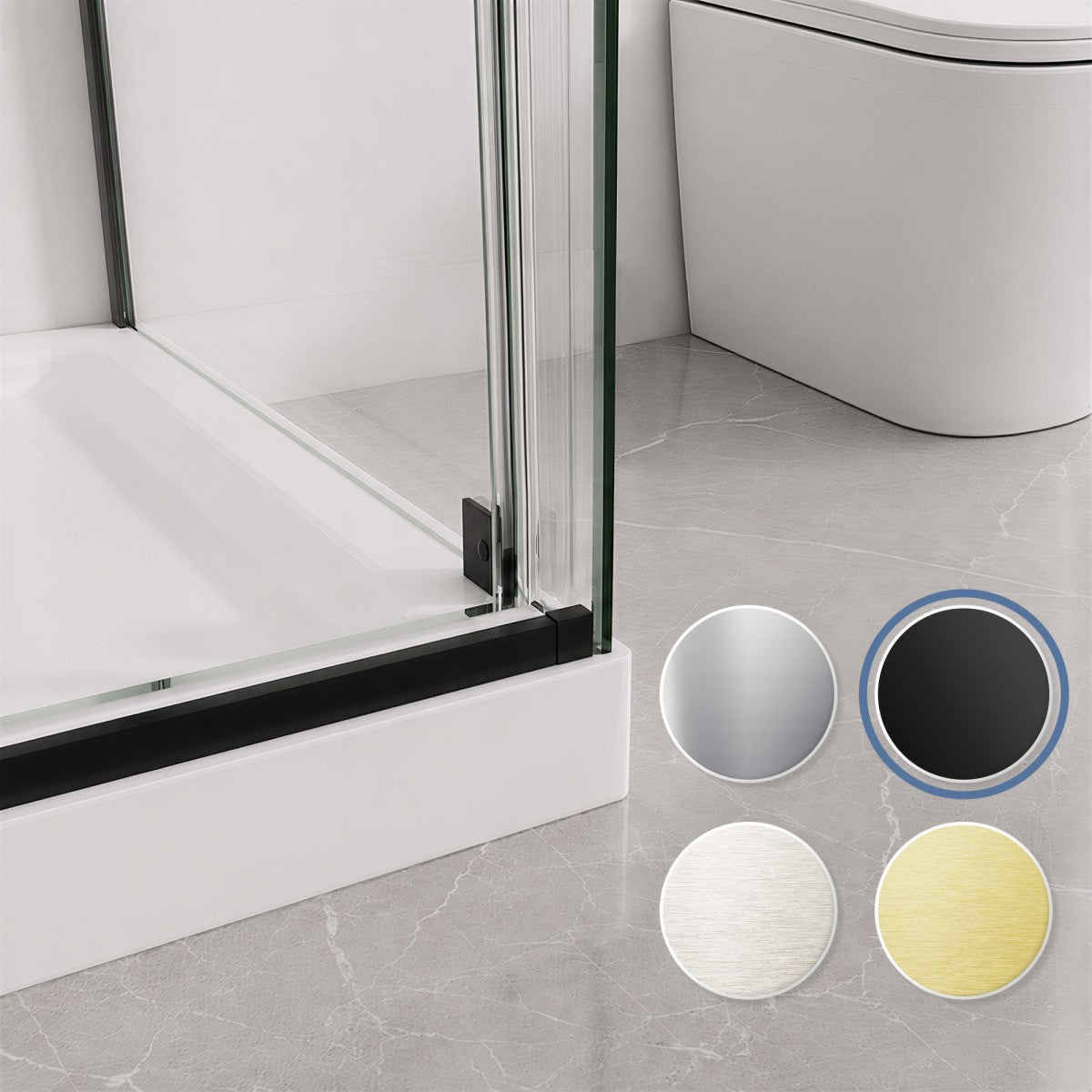 Custom Shower Door | 10mm SGCC Tempered Glass Single Active Panel Shower Enclosure