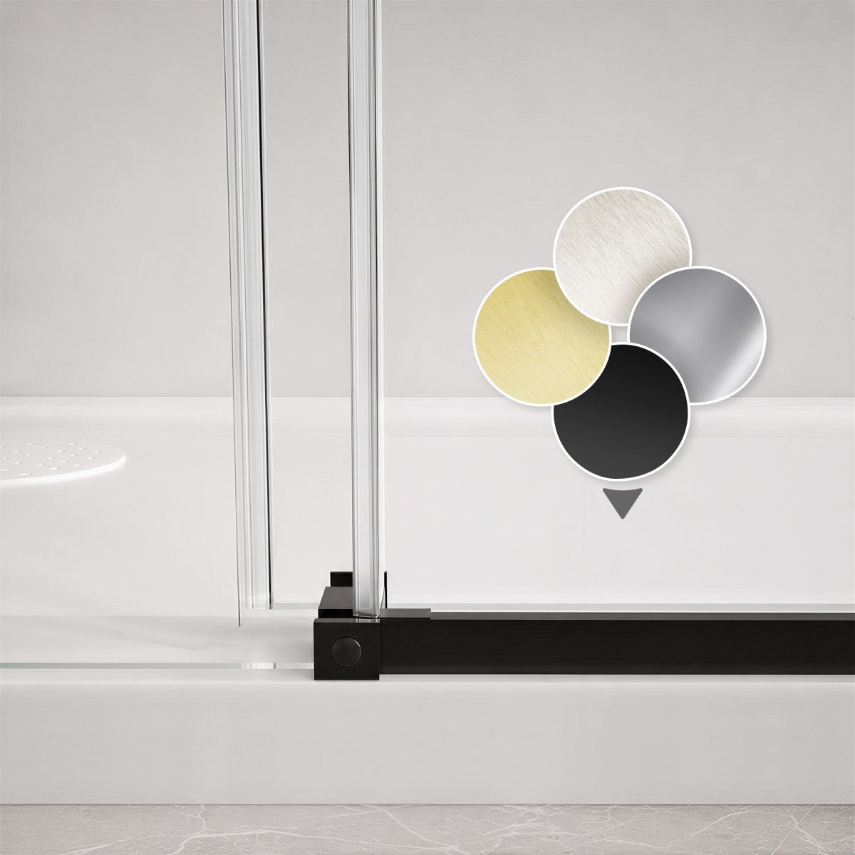 Custom Shower Door | 10mm SGCC Tempered Glass Single Active Panel Shower Enclosure